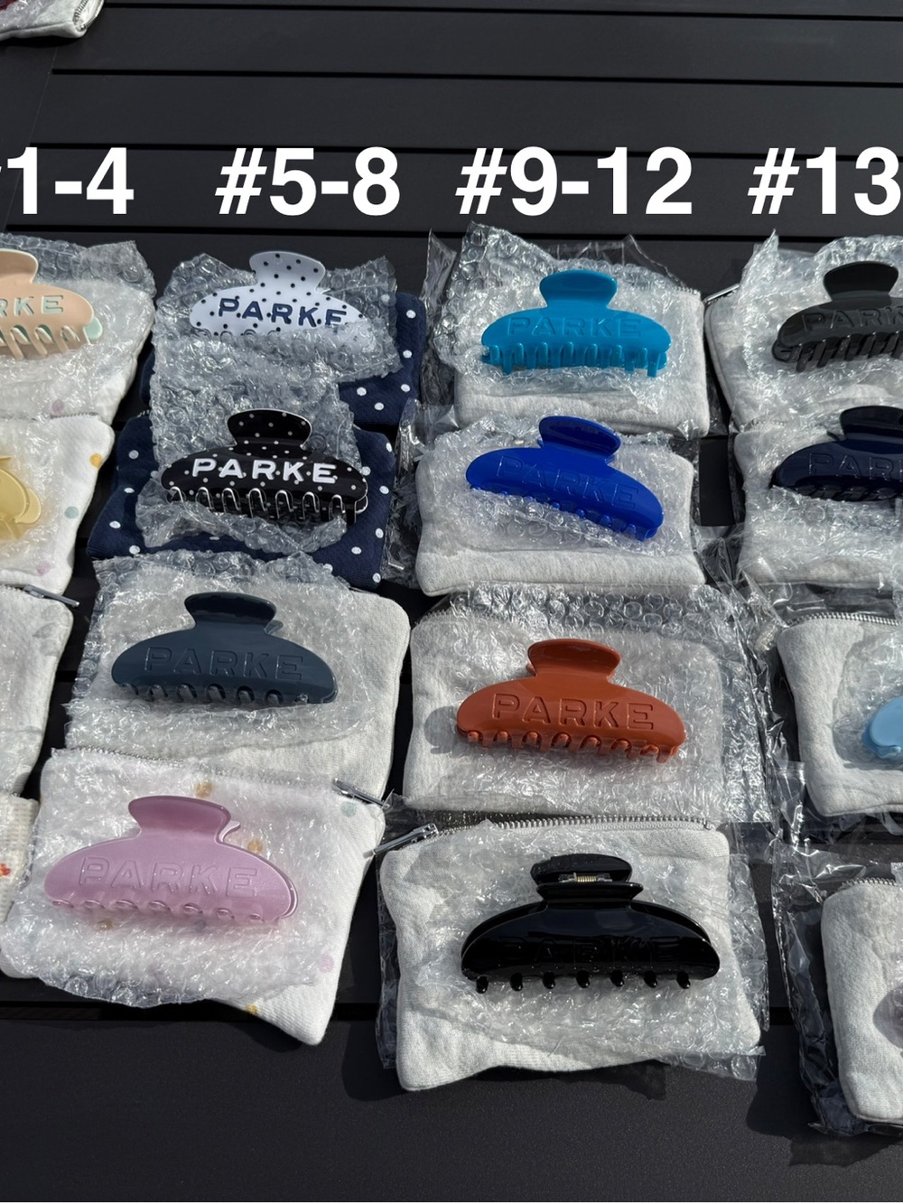 Parke Hair Claw Clips - assorted colors